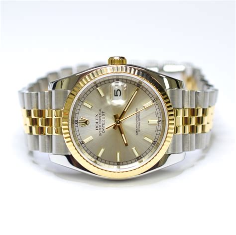 rolex datejust 18k|rolex datejust 18k gold 36mm.